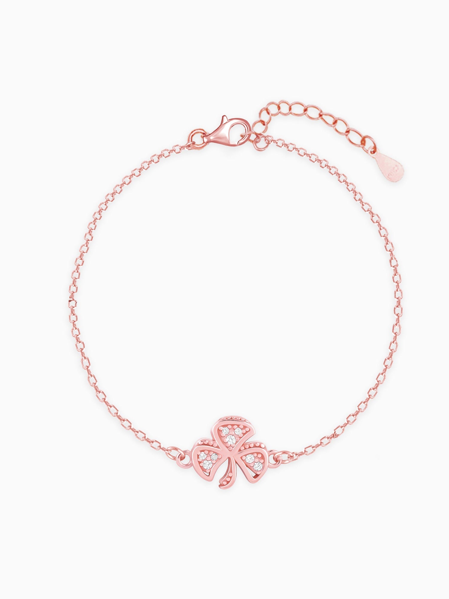 Rose Gold Shamrock Bracelet