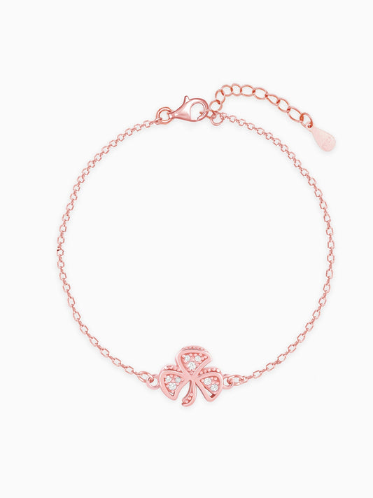 Rose Gold Shamrock Bracelet