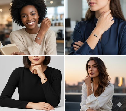 Silver Elegant Butterflies Bracelet