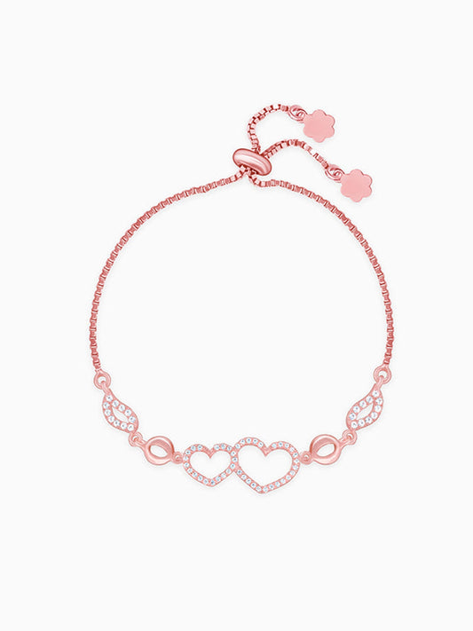 Rose Gold Bright Heart Bracelet