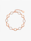 Rose Gold Love Forever Beaded Anklet