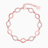 Rose Gold Love Forever Beaded Anklet