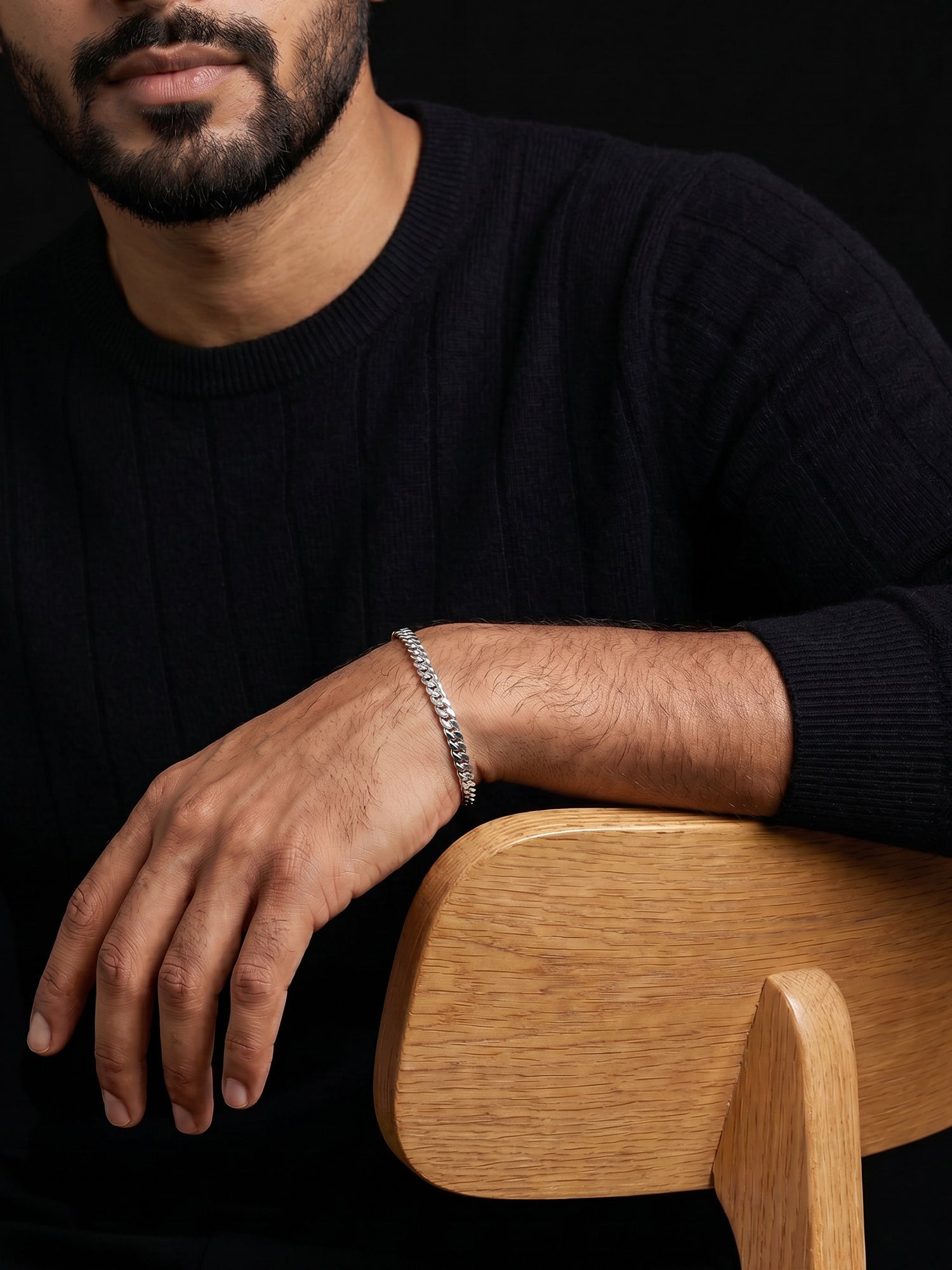 Silver Classic Bracelet for Him