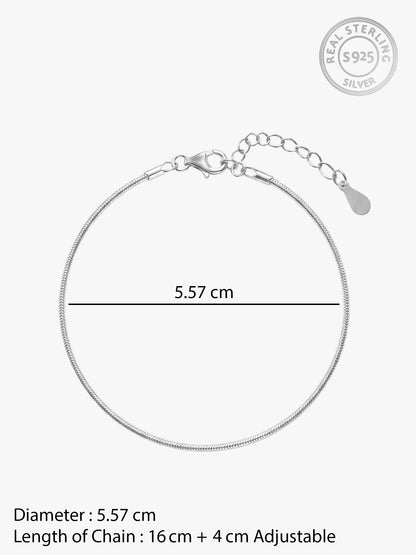 Silver Classic Bracelet for Charms