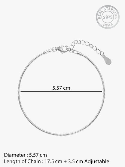 Silver Classic Bracelet for Charms