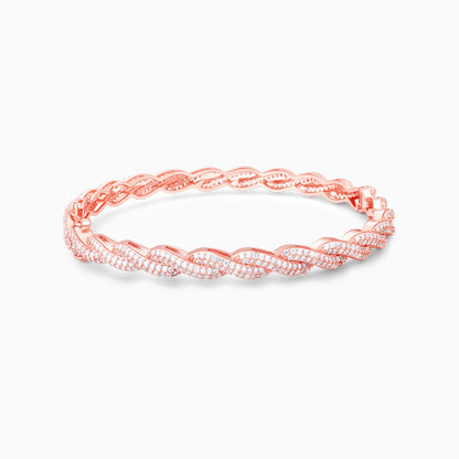 Rose Gold Spiral Splendour Bangle