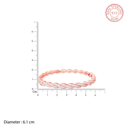 Rose Gold Spiral Splendour Bangle