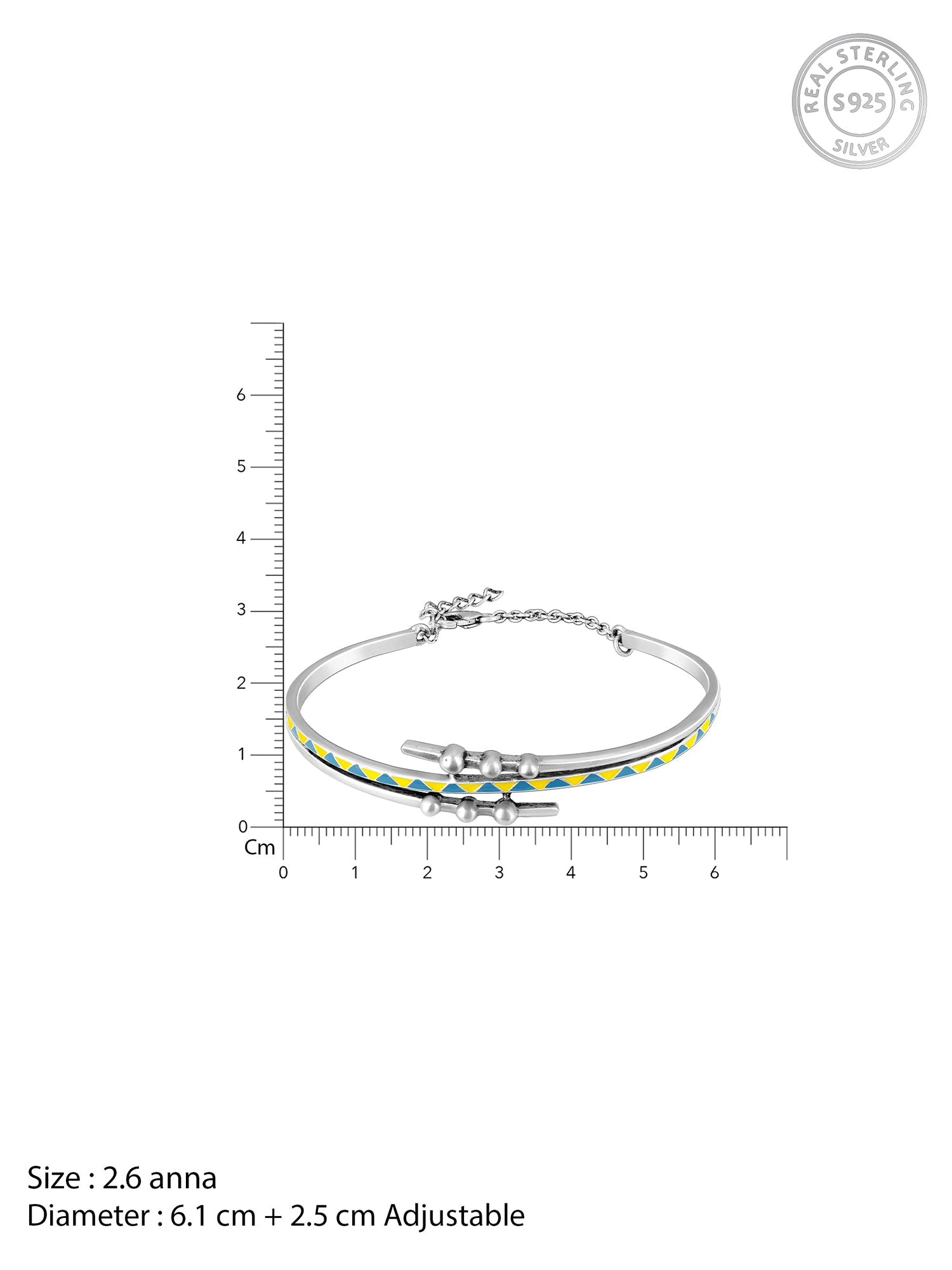 Oxidised Silver Vintage Bracelet