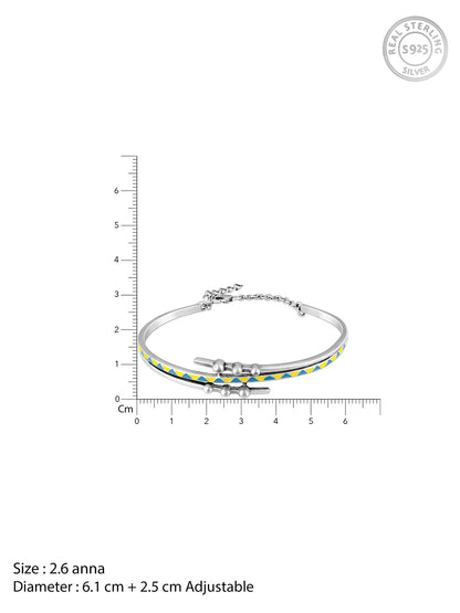 Oxidised Silver Vintage Bracelet