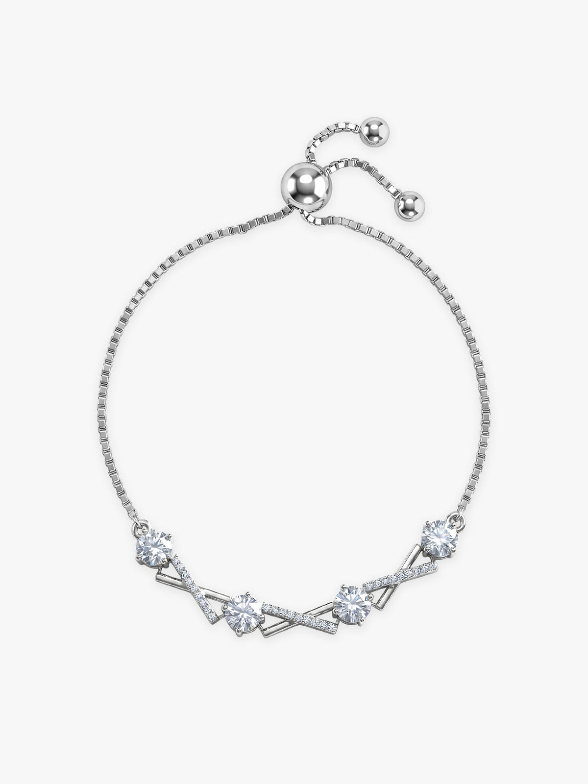 Kriti Sanon Silver Zircon Excess Bracelet