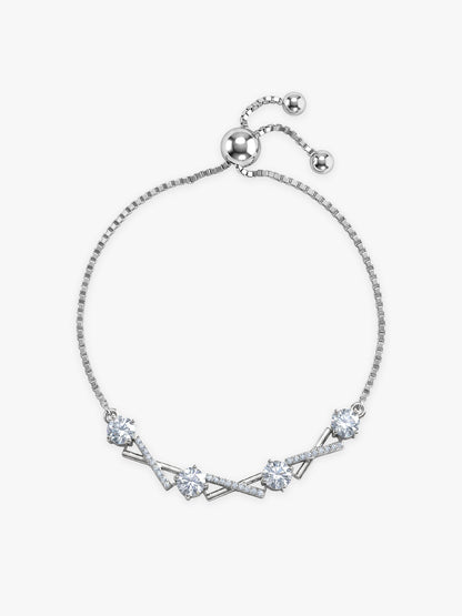 Kriti Sanon Silver Zircon Excess Bracelet