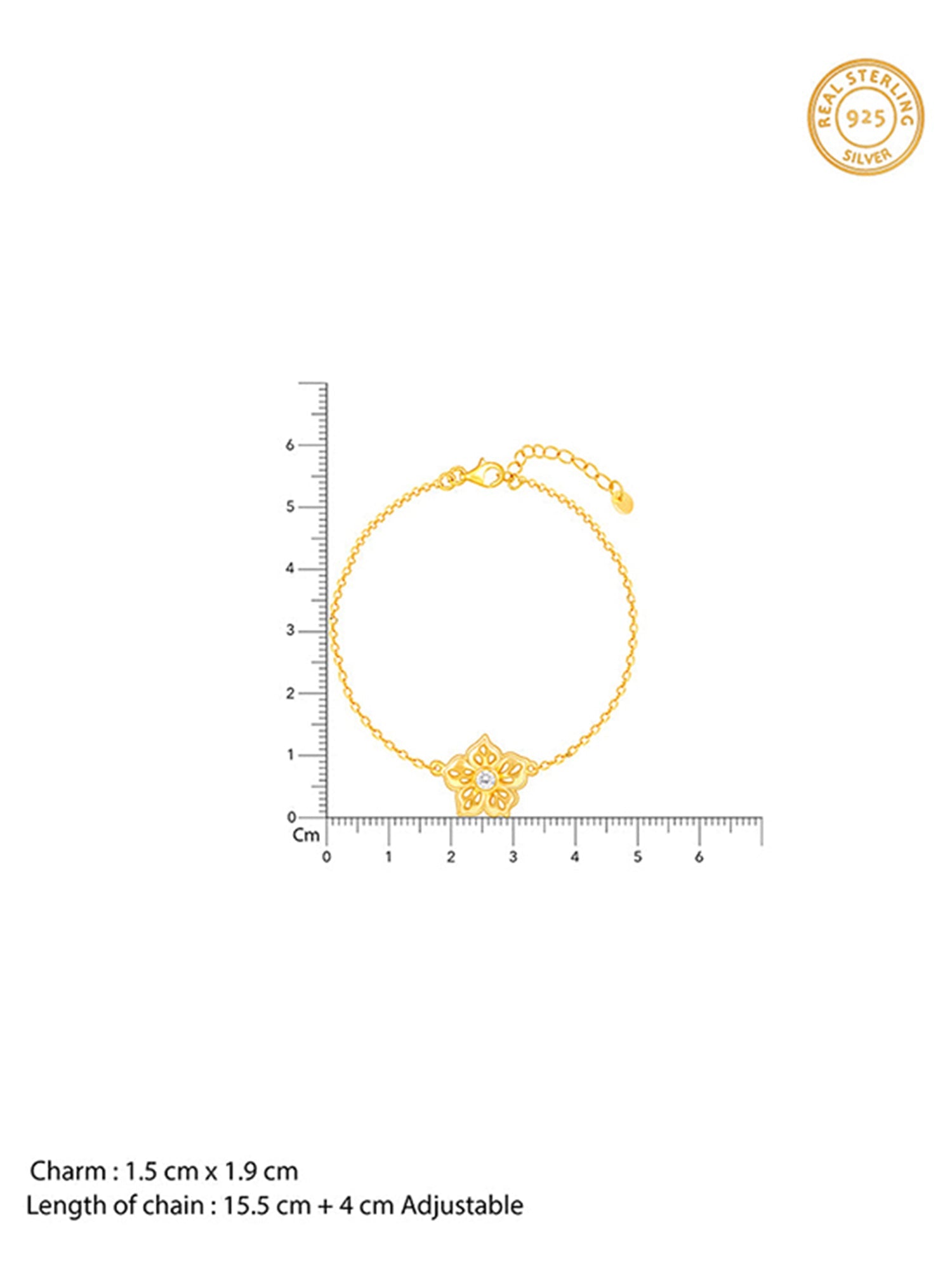 Golden Filigree Flora Bracelet