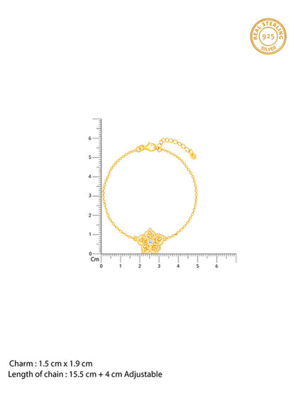 Golden Filigree Flora Bracelet