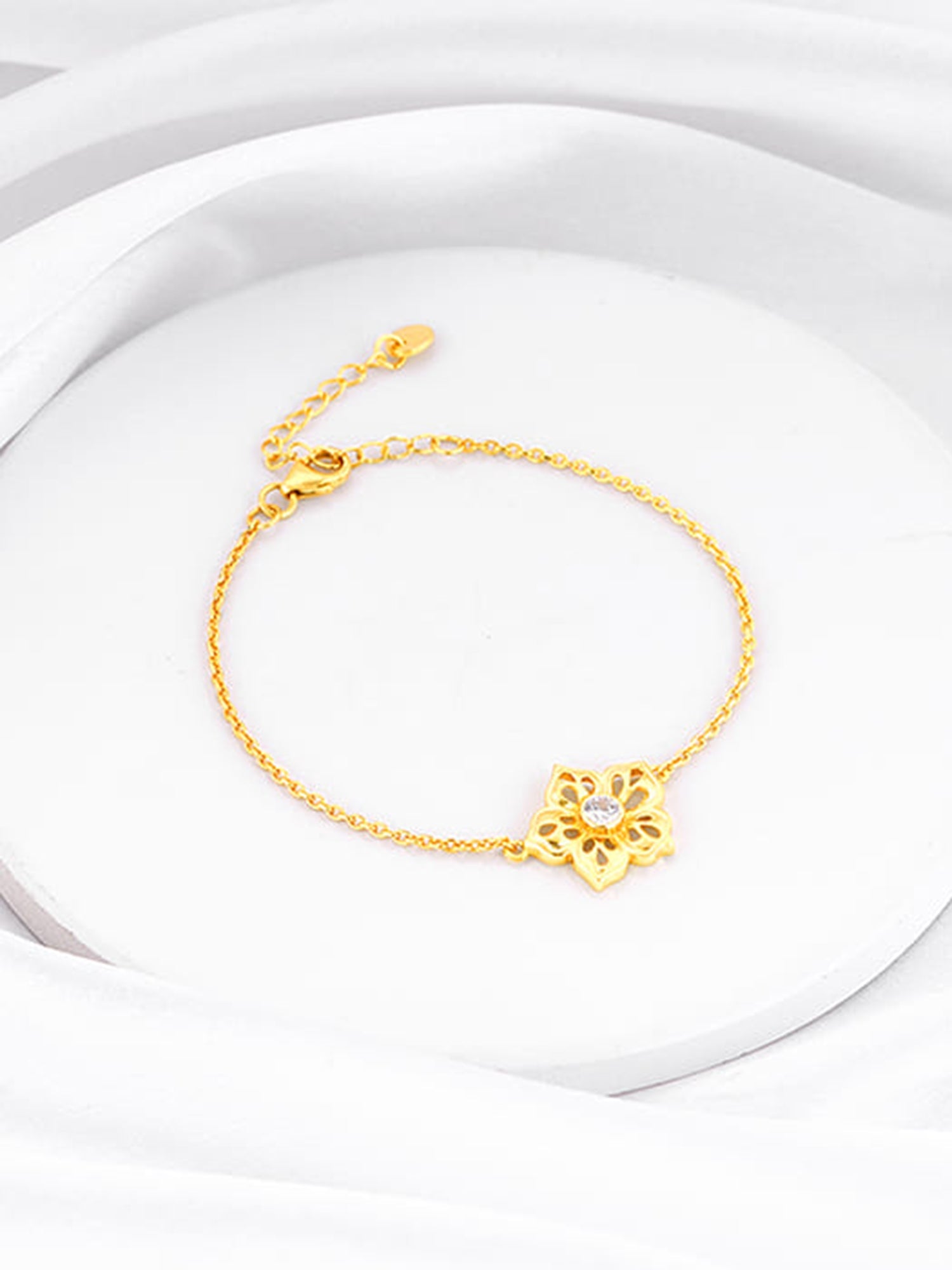 Golden Filigree Flora Bracelet