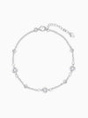 Silver Zircon High on Charm Bracelet
