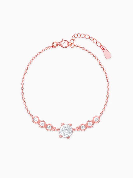 Rose Gold Solitaire Grace Bracelet