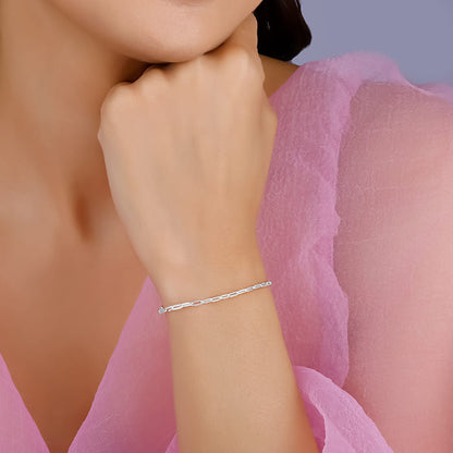 Silver Braid of Beauty Bracelet