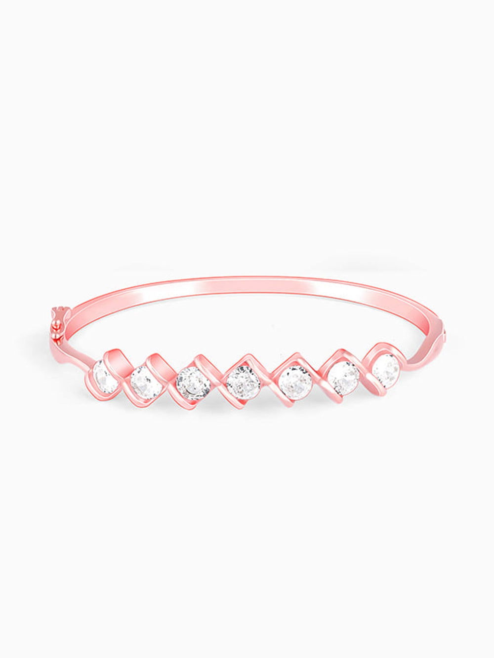 Rose Gold Zircon Order of Opulence Bangle Bracelet