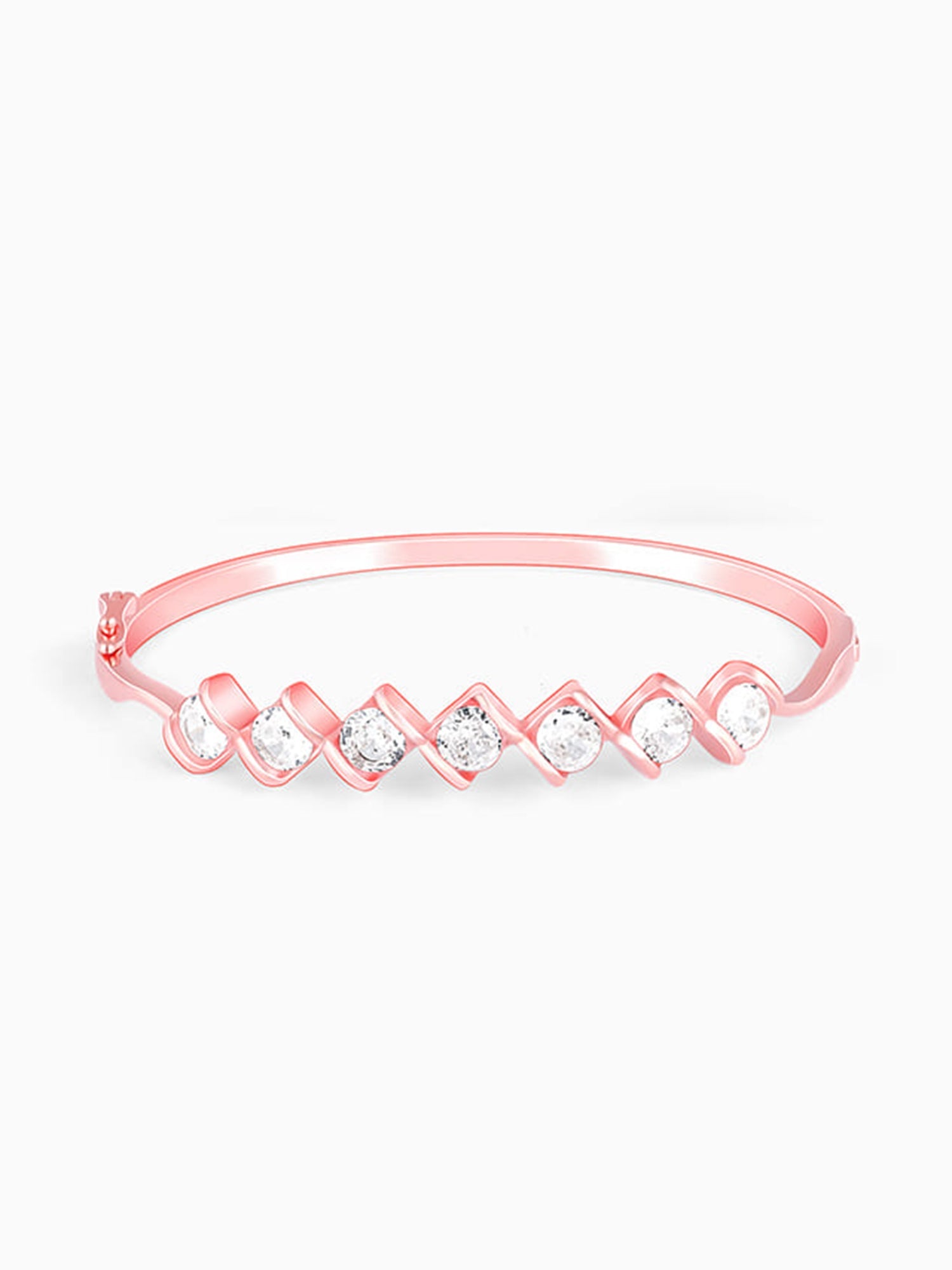 Rose Gold Zircon Order of Opulence Bangle Bracelet