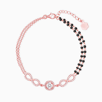 Rose Gold Eternal Knot Mangalsutra Bracelet