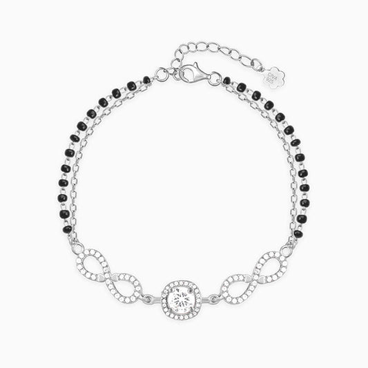 Silver Eternal Knot Mangalsutra Bracelet