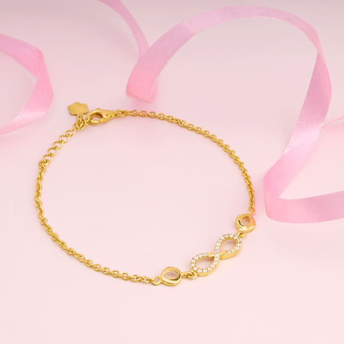 Golden Everlasting Infinity Bracelet