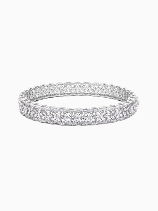Silver Glinting Treasure Bangle