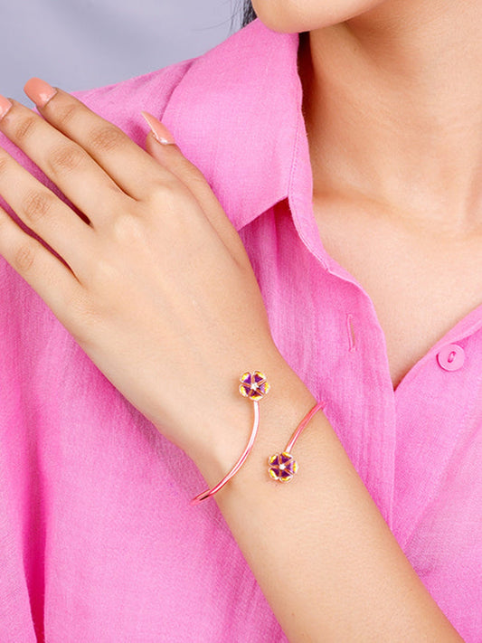 Bhumi Rose Gold Rising Bell Mallow Bracelet