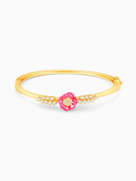 Golden Pink Brahma Kamal Bracelet
