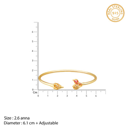 Golden Brahma Kamal Bracelet