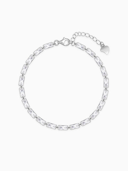 Silver Parade of Tennis Bracelet