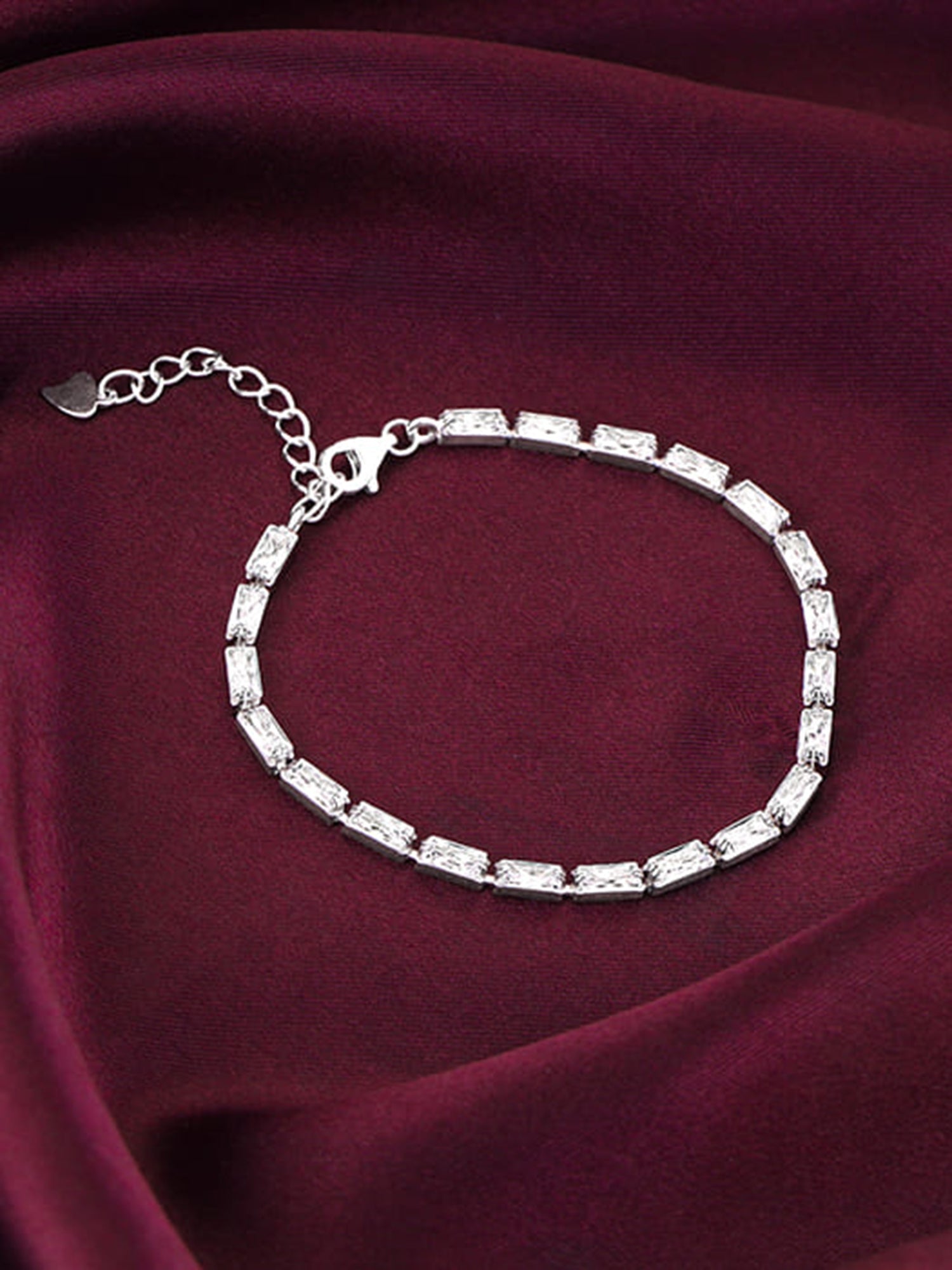 Silver Parade of Tennis Bracelet
