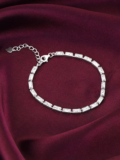 Silver Parade of Tennis Bracelet