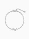 Silver Triple Star Tennis Bracelet
