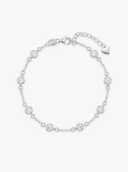 Kriti Sanon Silver Connected by Circles Bracelet