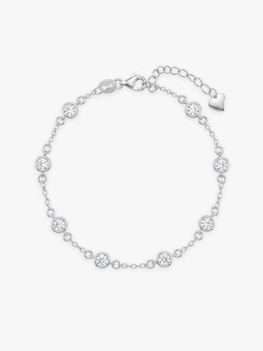 Kriti Sanon Silver Connected by Circles Bracelet
