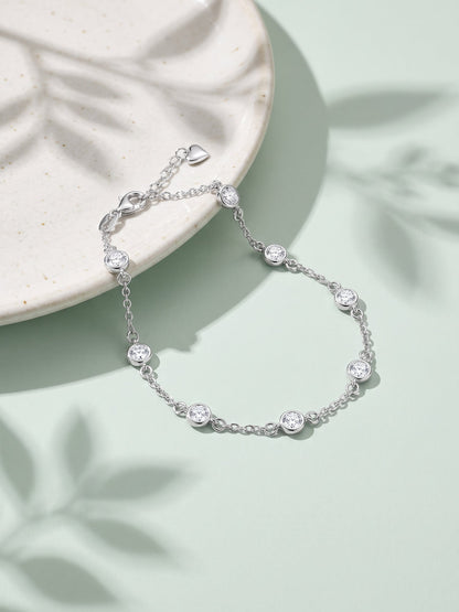 Kriti Sanon Silver Connected by Circles Bracelet