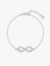 Silver Graceful Infinity Anklet