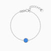 Silver Mystic Blue Bracelet