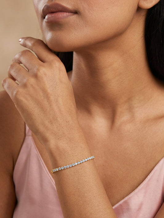 Golden Zircon Joy Tennis Bracelet