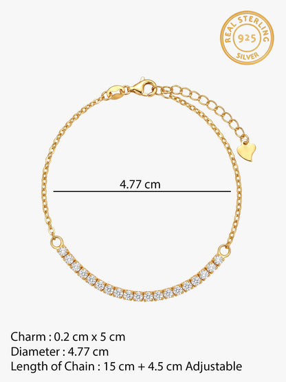 Golden Zircon Joy Tennis Bracelet