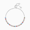 Silver Colourful Circle Bracelet