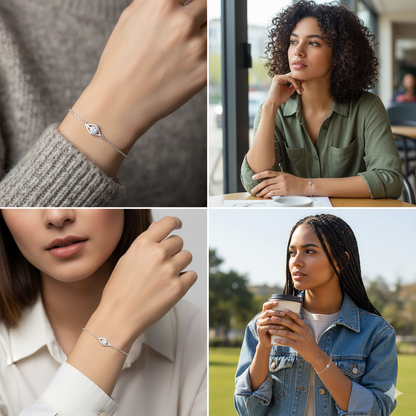 Silver Falling Dew Bracelet