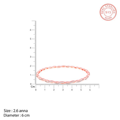 Rose Gold Classic Twister Bangle