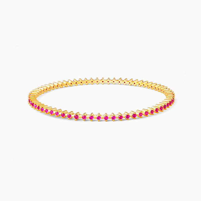 Golden Royal Pink Celebration Bangle – GIVA Jewellery