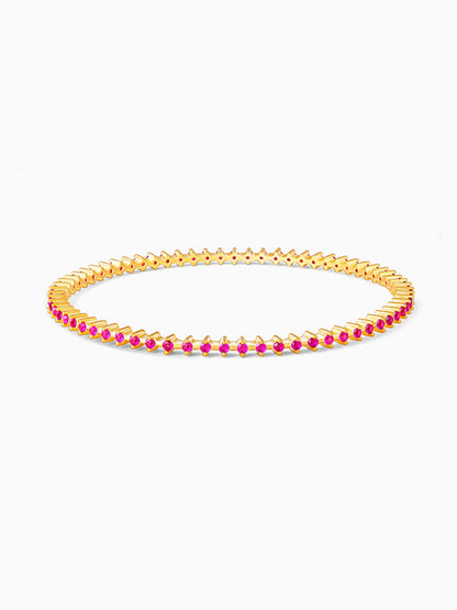 Golden Royal Pink Celebration Bangle
