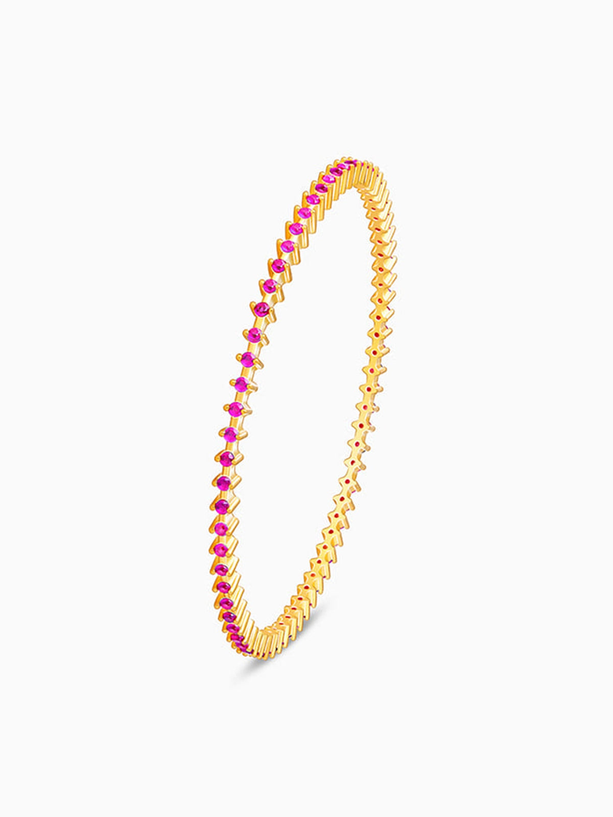 Golden Royal Pink Celebration Bangle