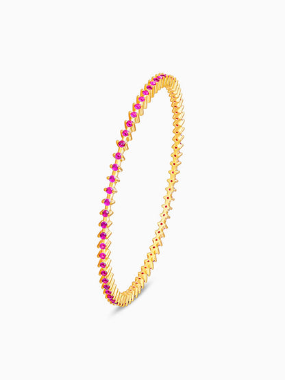Golden Royal Pink Celebration Bangle
