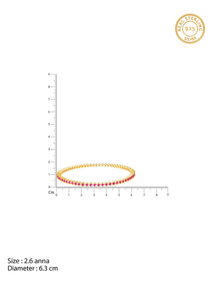 Golden Royal Pink Celebration Bangle