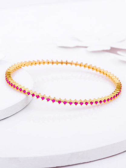 Golden Royal Pink Celebration Bangle